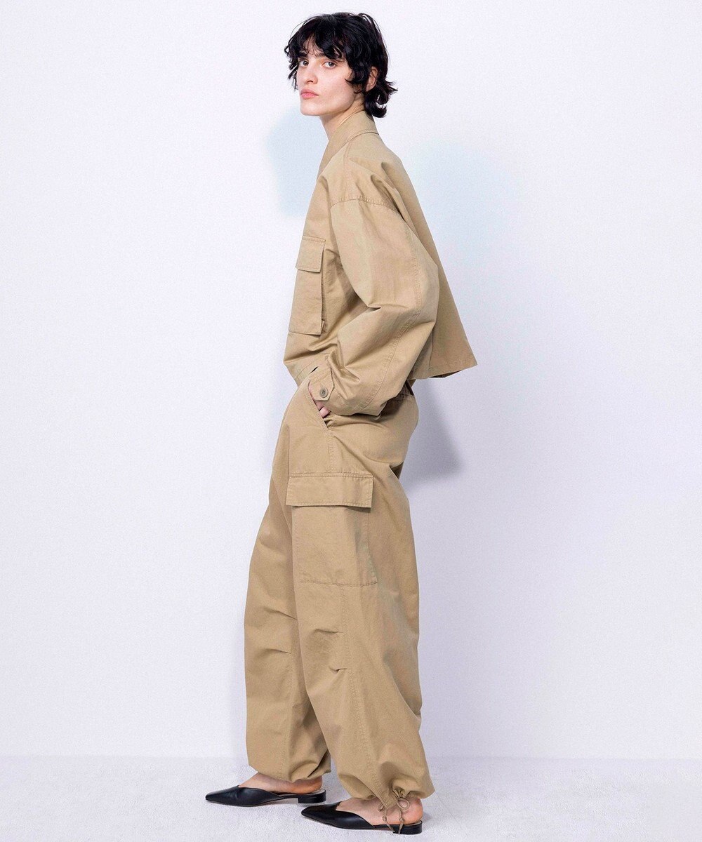 NAVE 【ReNAVE・セットアップ可/洗える】コットンリネンカルゼ ショートジャケット 