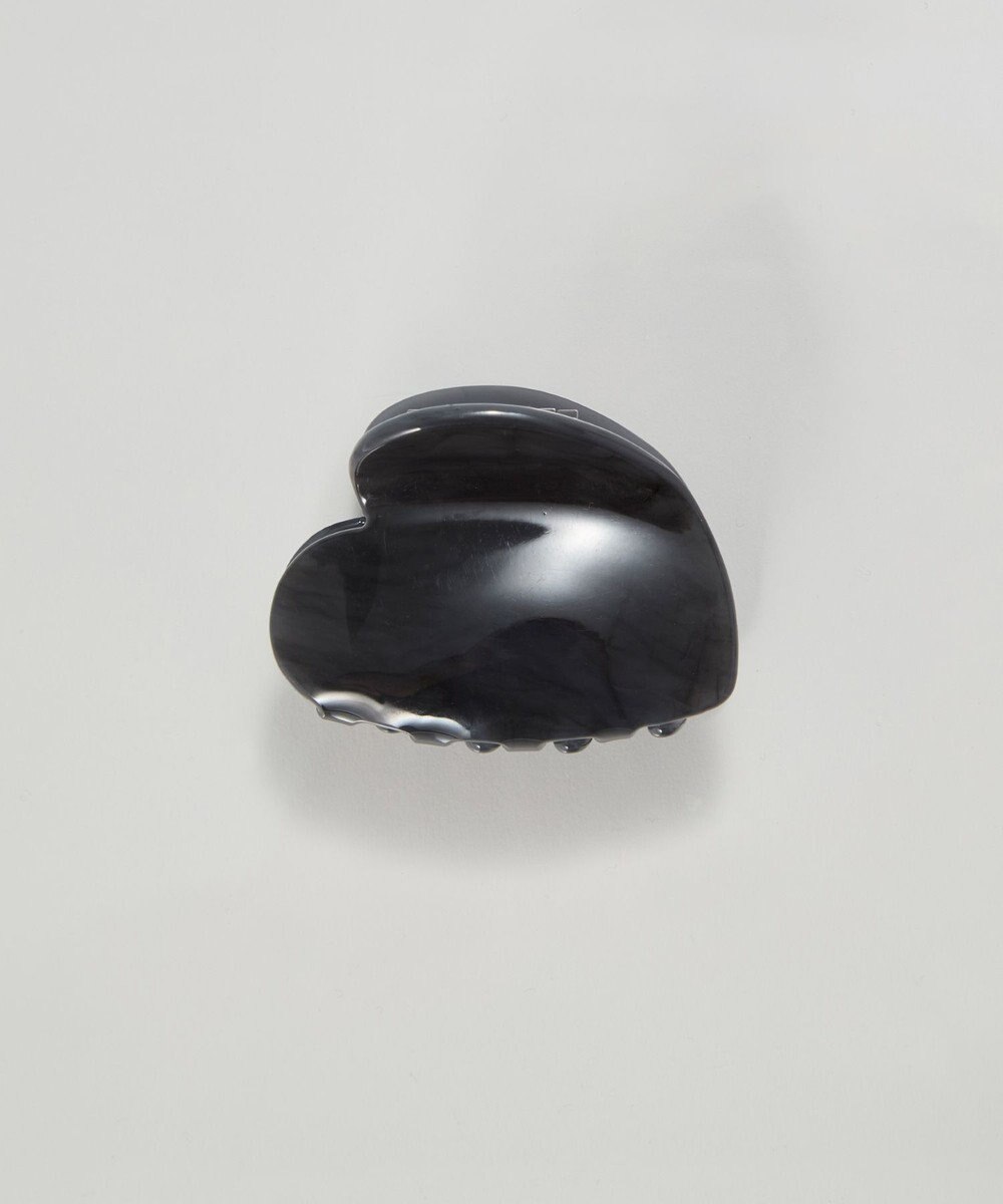 Phoebe マーブルハートバンスクリップ　ブラック 