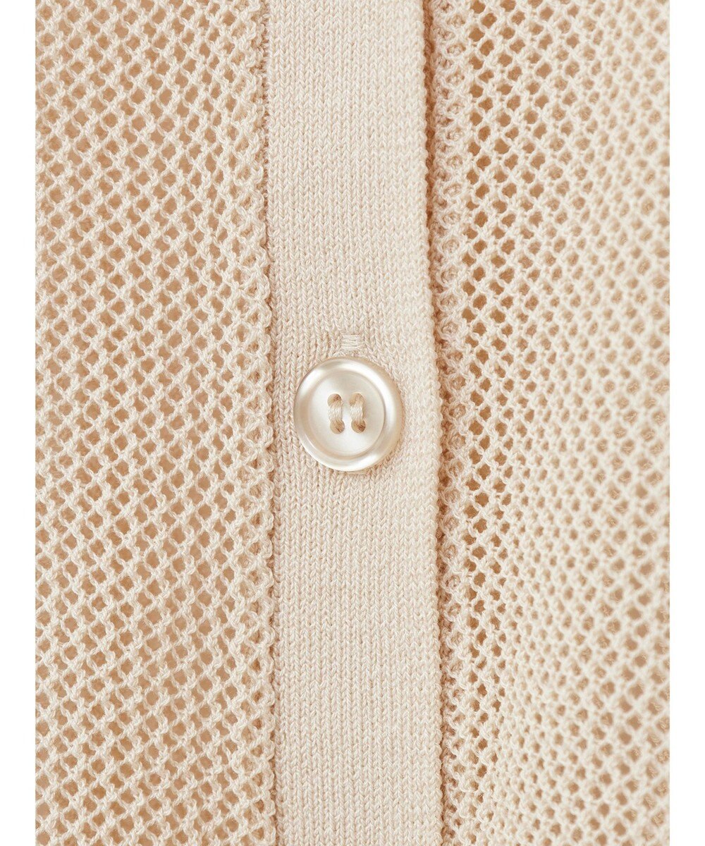 Green Parks メッシュミディ丈ニットカーディガン 