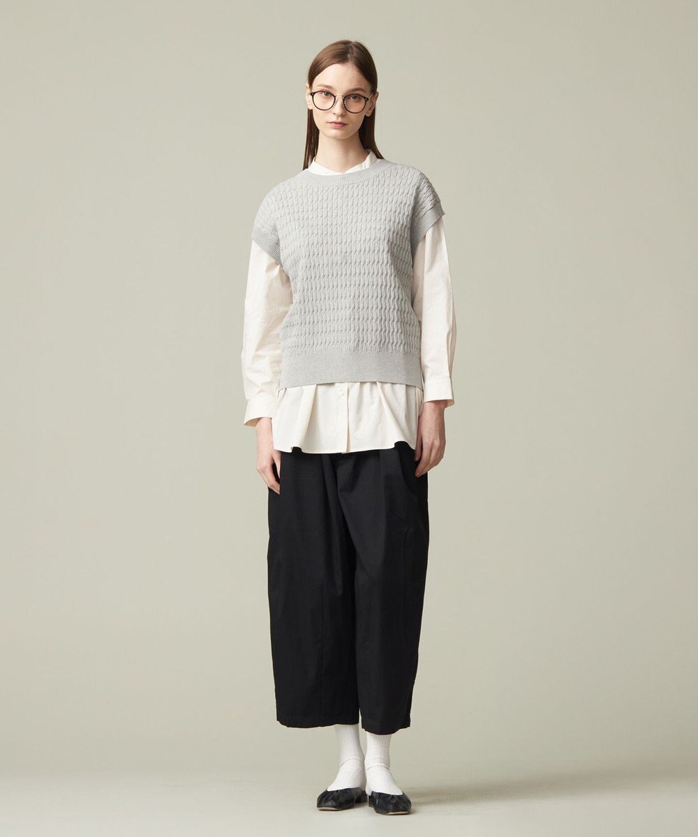 J.PRESS YORK STREET 【WOMEN】コットンケーブル ベスト 