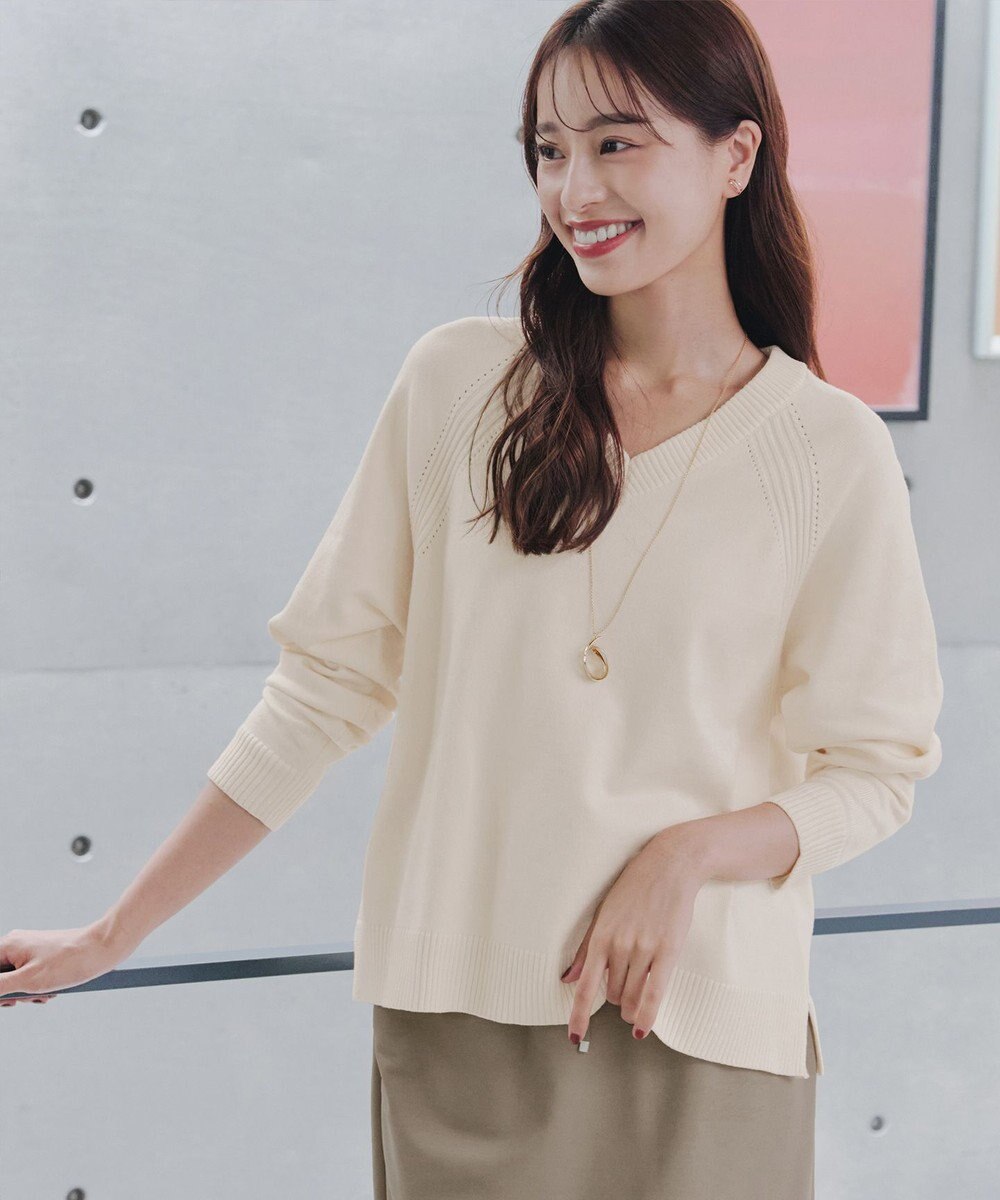 Tiaclasse 【安田美沙子さん着用・選べる2type】ラグランニットトップス 