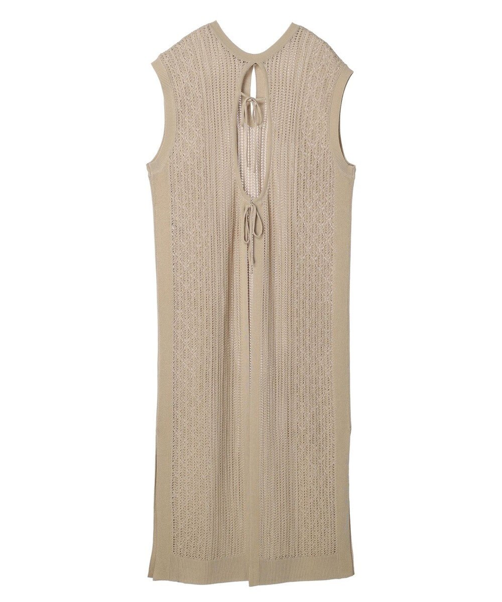 Green Parks 前後２Ｗａｙ　透かし柄ニットワンピース 