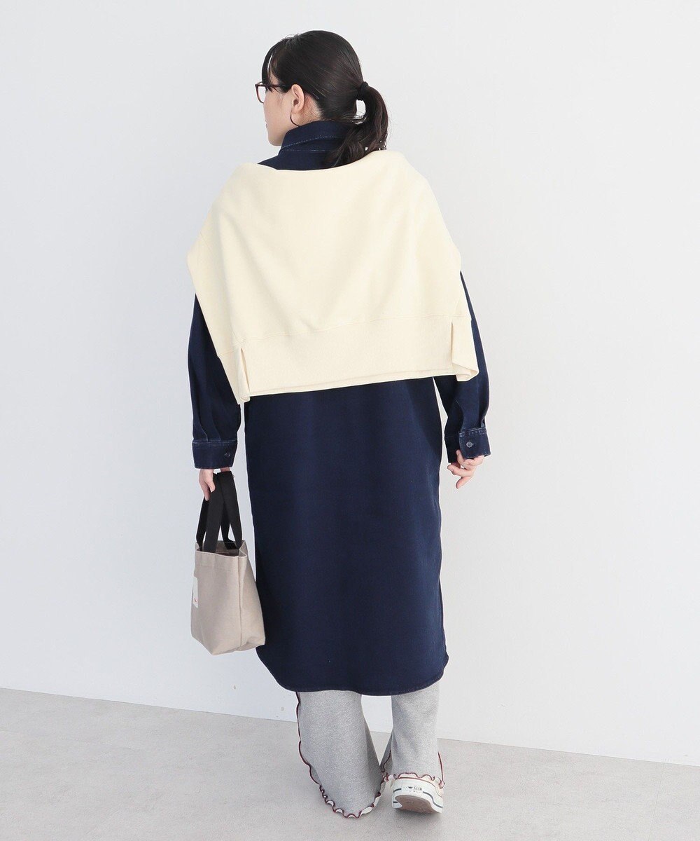 CRAFT STANDARD BOUTIQUE 裏起毛デニムヘンリーワンピース 