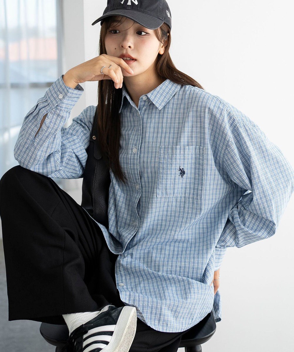 WEGO 【25年秋新色登場★】U.S. POLO ASSN.別注ロングスリーブシャツ 