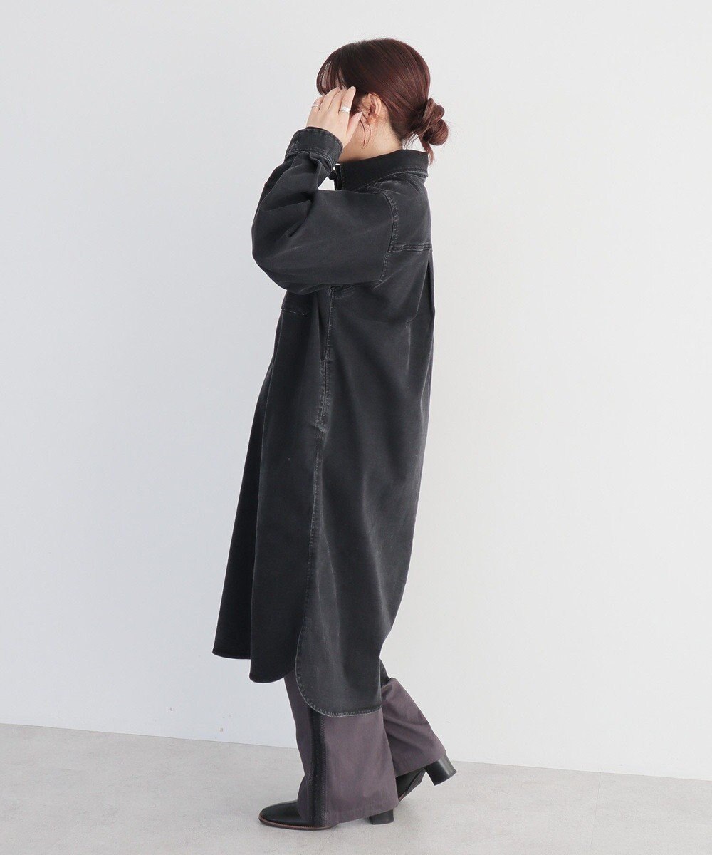 CRAFT STANDARD BOUTIQUE 裏起毛デニムヘンリーワンピース 