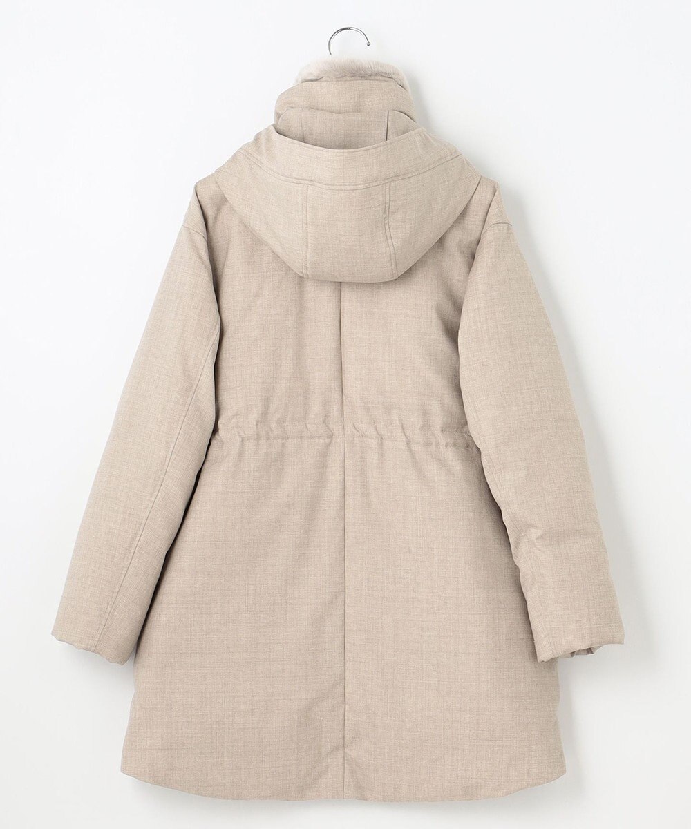 自由区 【ファー取り外し可】ライトウールダウン 