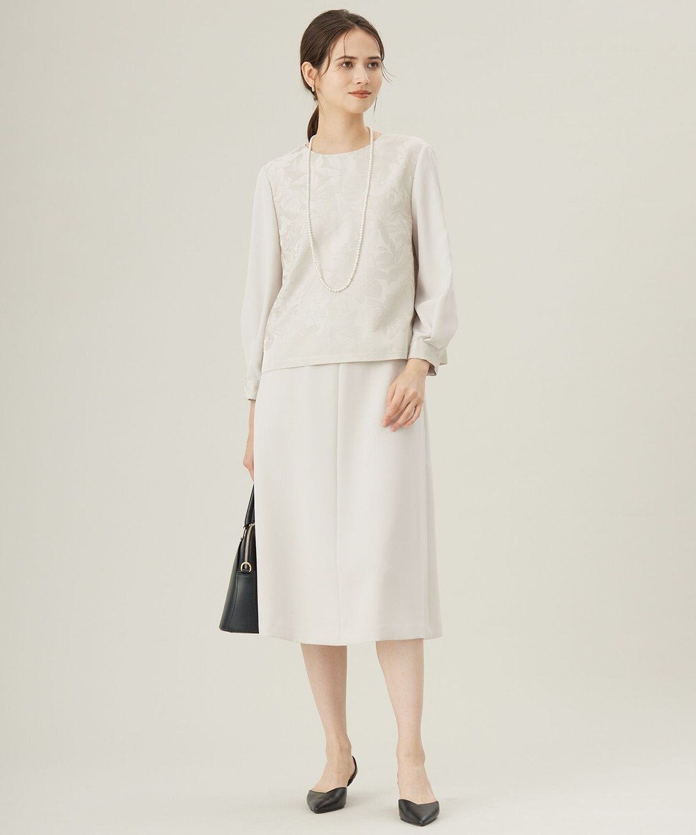 自由区 L 【19号サイズまで展開・セットアップ対応】トリアセダブルクロスフレア スカート 