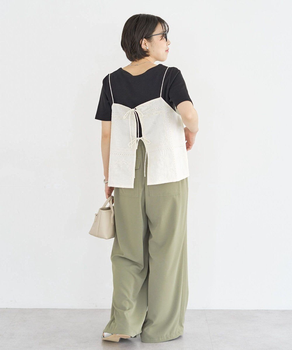 Green Parks 前後２ＷＡＹレース刺繍ビスチェ 