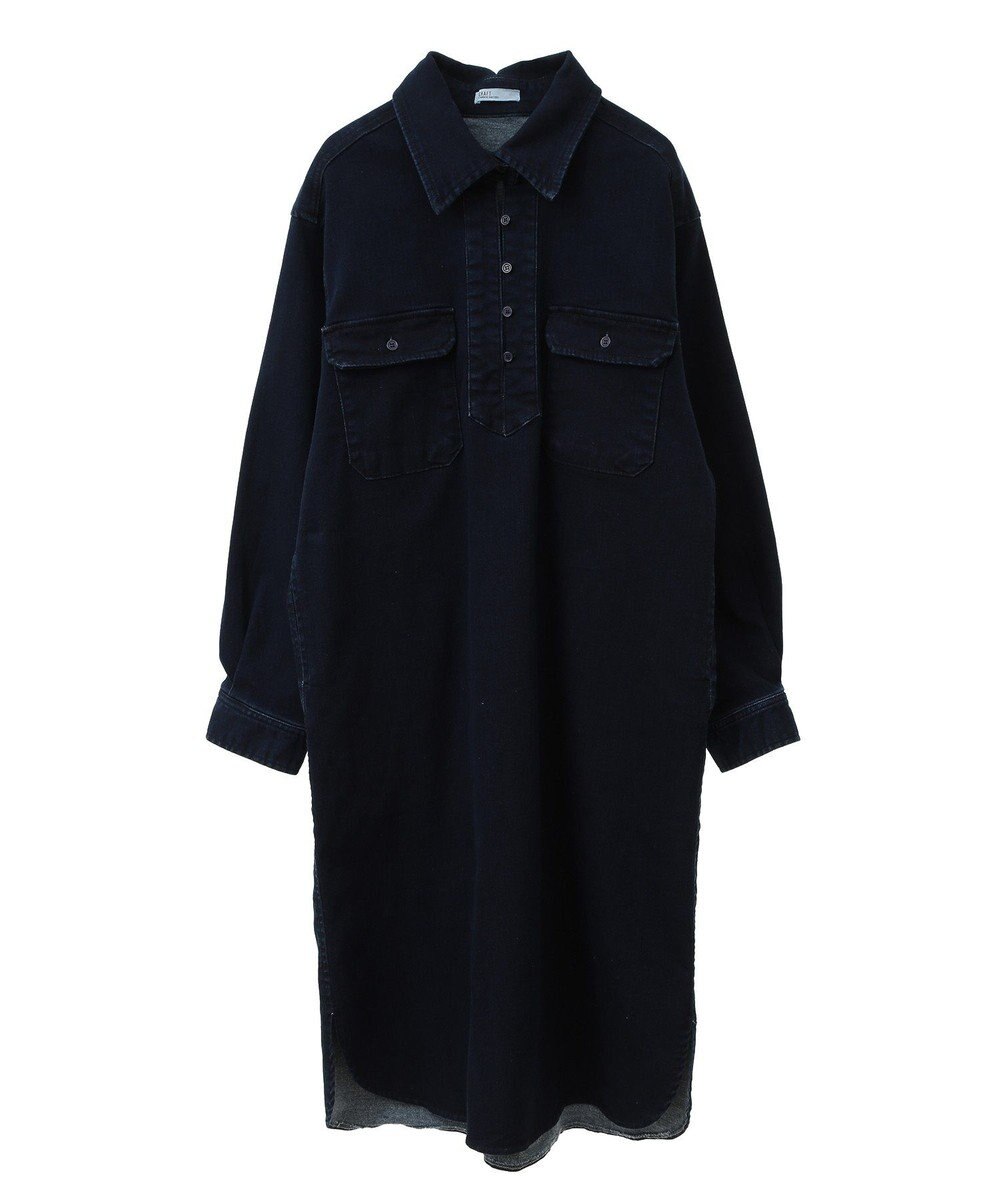 CRAFT STANDARD BOUTIQUE 裏起毛デニムヘンリーワンピース 
