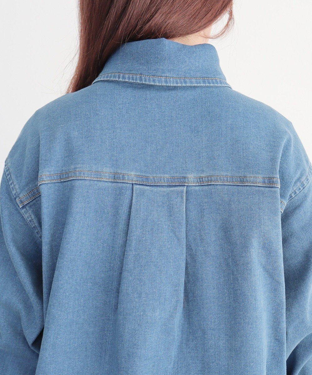 CRAFT STANDARD BOUTIQUE 裏起毛デニムヘンリーワンピース 