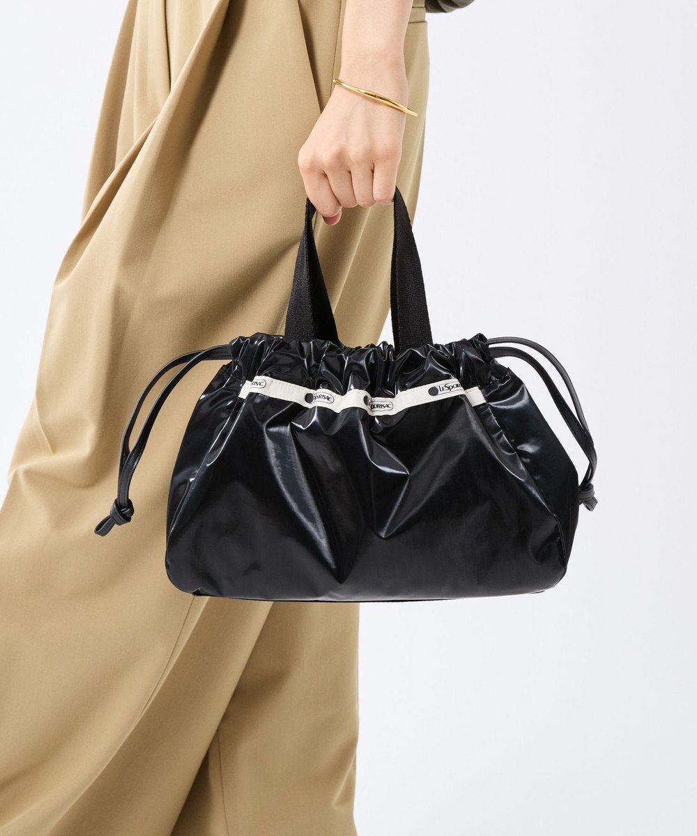 LeSportsac E/W CITY DRAWSTRING BAG /アップタウンブラックシャイン/ブラック2 