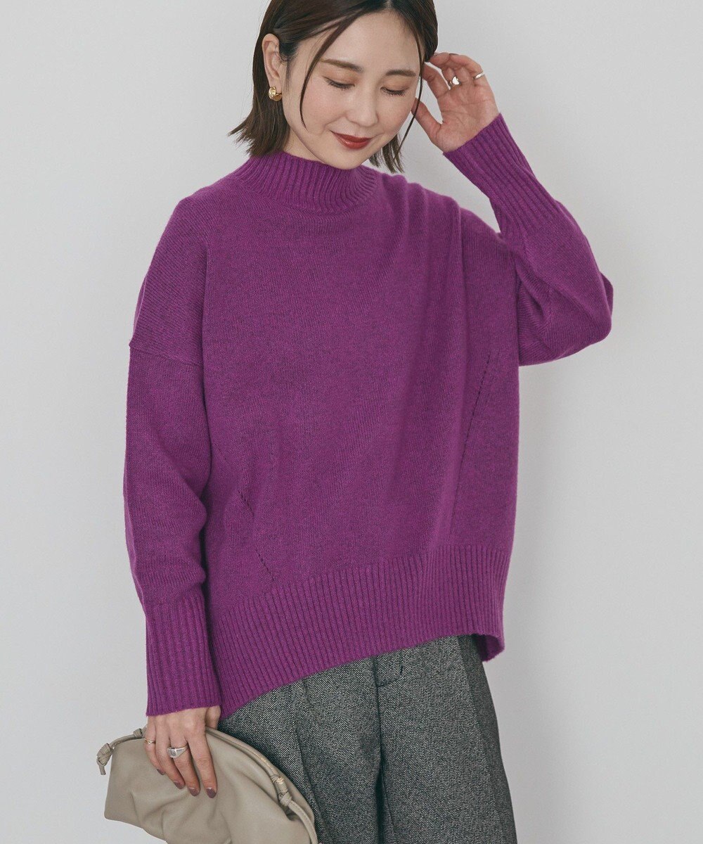 AMERICAN HOLIC モックネックコクーンニットプルオーバー 