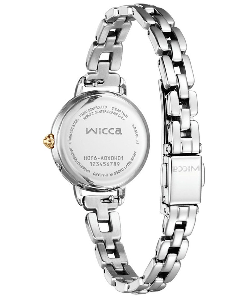 CITIZEN 【ソーラーテック電波時計】シルバー×ゴールドのアクセサリー感覚腕時計 