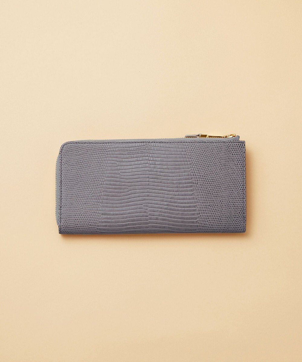 TOPKAPI 【TOPKAPI】イタリアンレザー リザード型押し Lファスナー長財布マチ付き LUCIA ルチア 