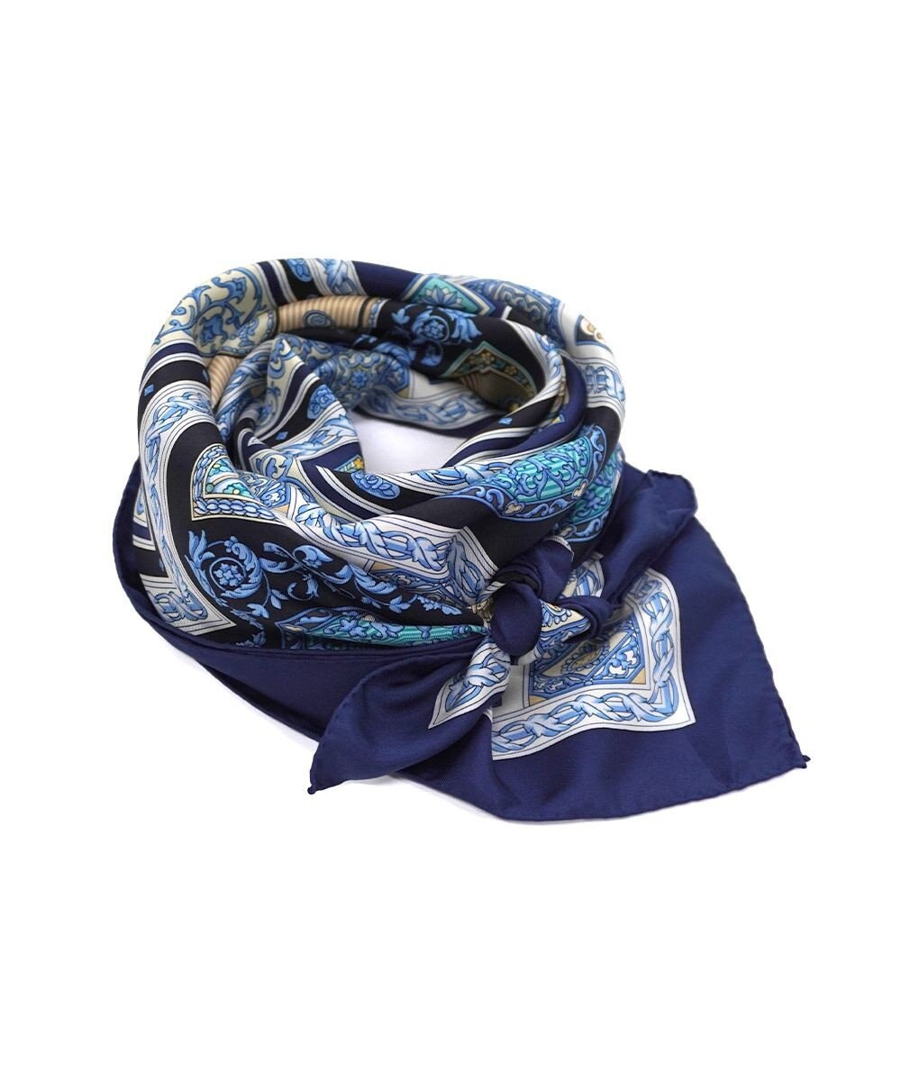 Marca 【伝統横濱スカーフ】宝石箱  大判 シルクツイル スカーフ 