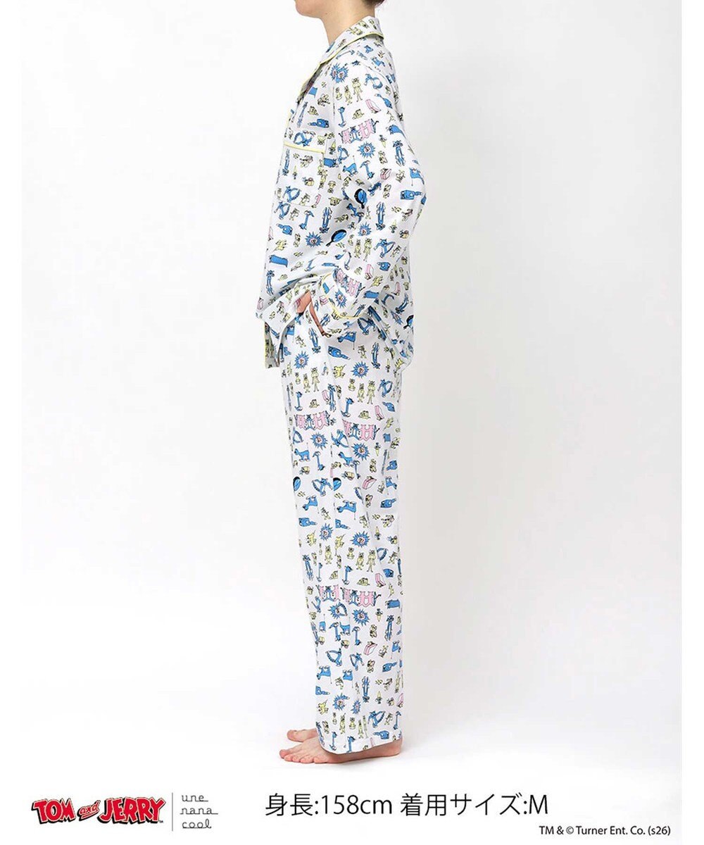 une nana cool トムとジェリー × une nana cool【綿100%】長袖開襟パジャマ 