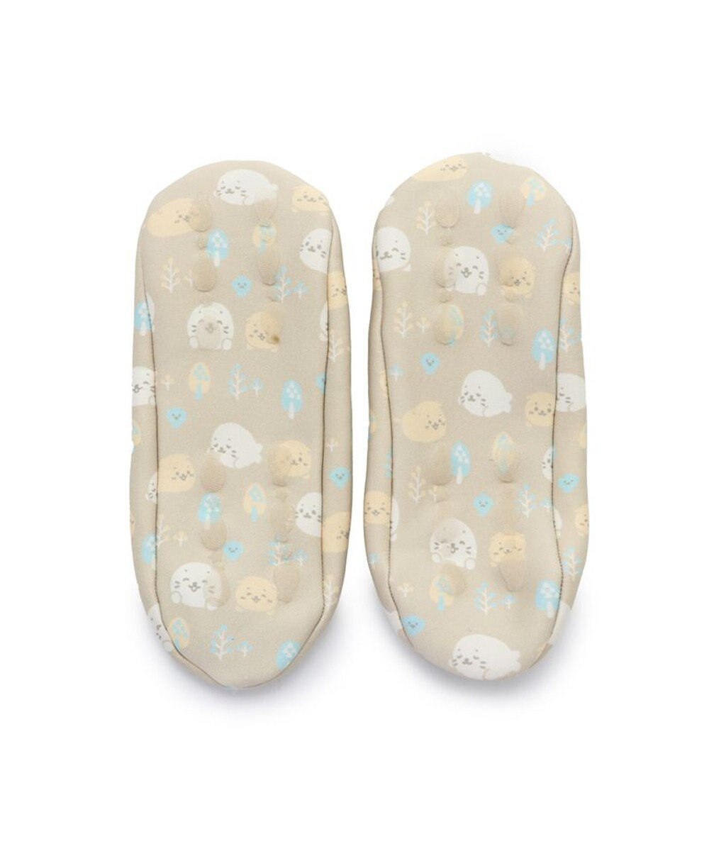 しろたん 裏ボア 靴下 散策柄 21cm 24cm あったかくつ下 フットカバー レディース 子供 ルームソックス おしゃれ かわいい 秋冬小物 防寒 冷え対策 室内履き あったか アザラシ かわいい キャラクター マザーガーデン Mother Garden ファッション通販 公式通販