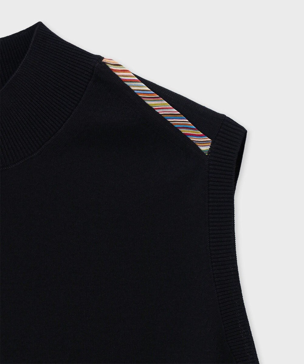 Paul Smith パイピングストライプ ノースリーブ ニット 