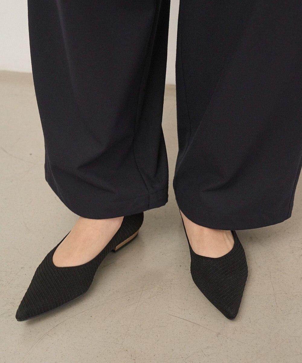 steppi 【洗える/撥水】メタルヒール フラット パンプス 