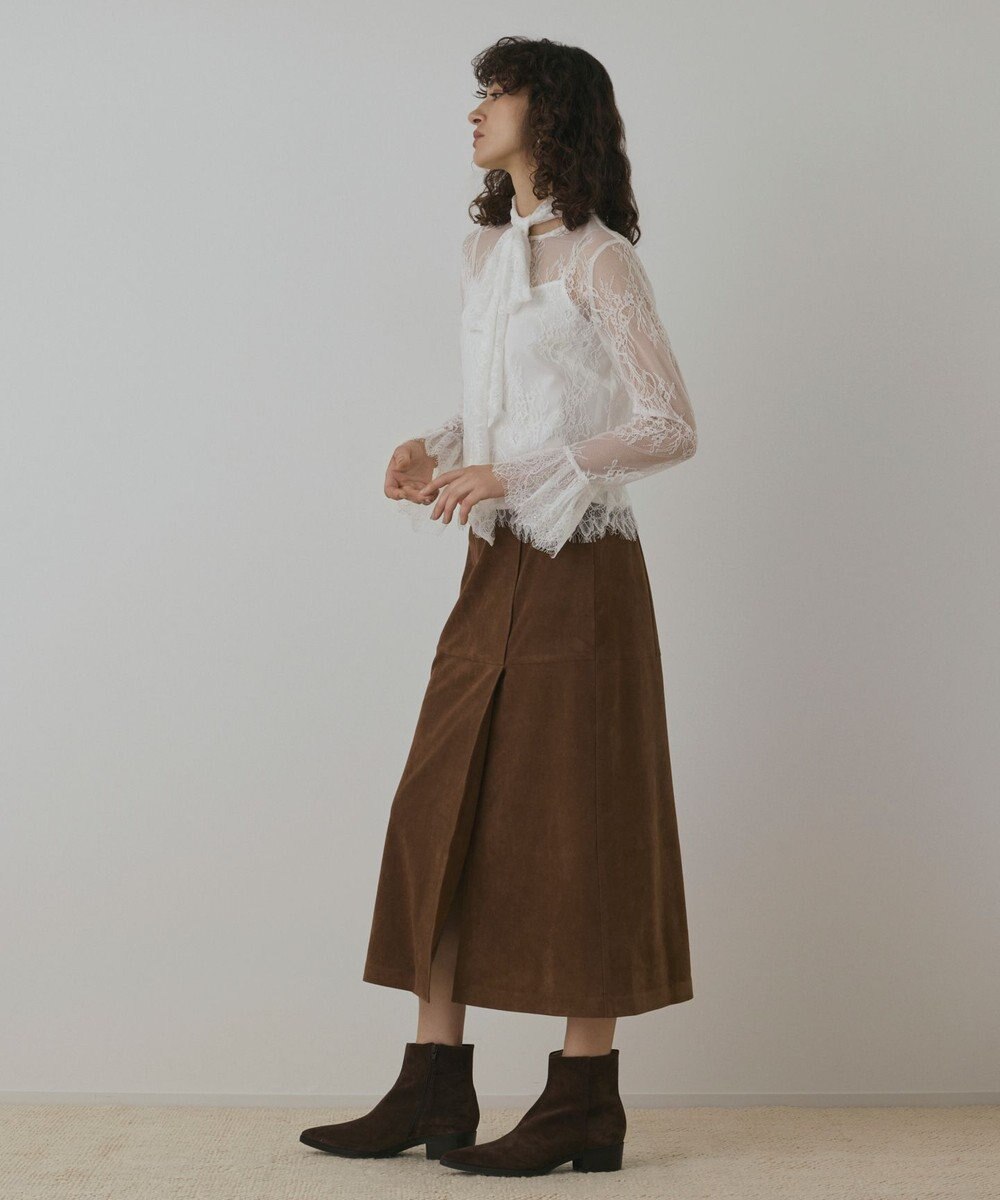 GRACE CONTINENTAL レースボウタイブラウス 