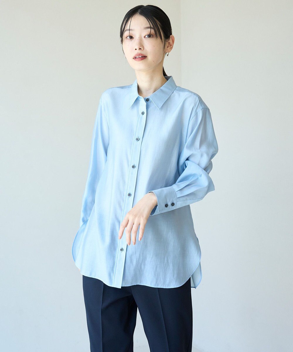 UNFILO レギュラーカラー ポプリンシャツ 