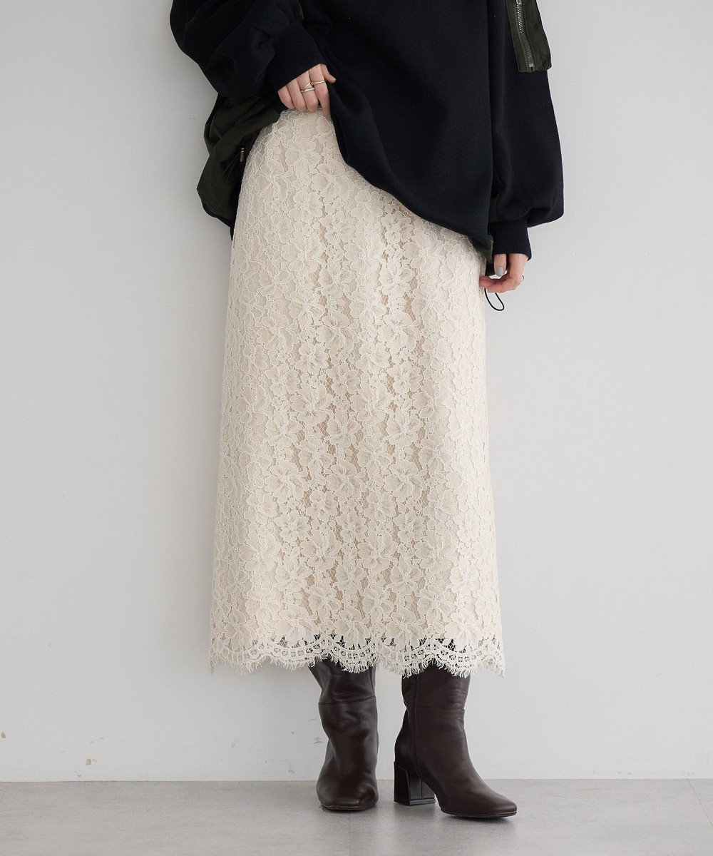 YECCA VECCA レースナロースカート 