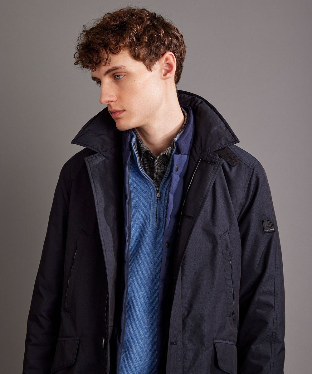 JOSEPH ABBOUD 【キングサイズ・3WAY/撥水/INフード/ダウンライナー付】 3WAY高機能ダウンコートインターレースメモリーダウン 