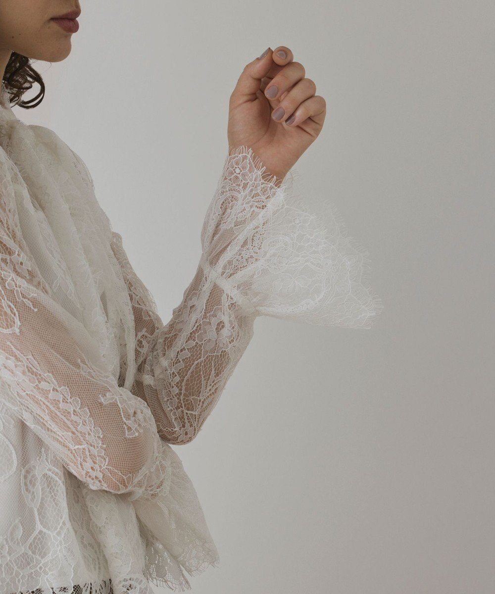 GRACE CONTINENTAL レースボウタイブラウス 