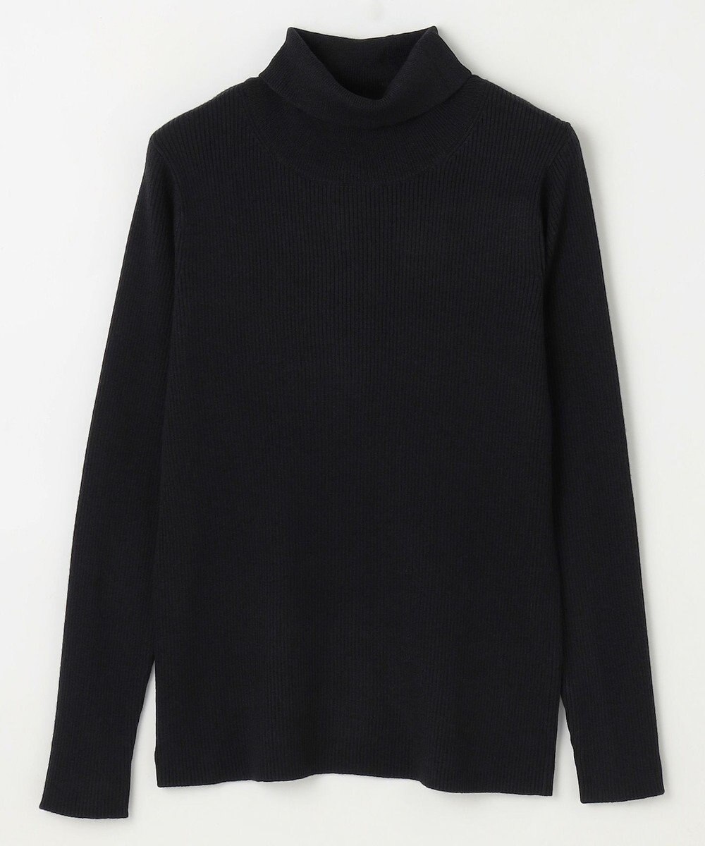 ANY 【洗濯機可】ウォームニットリブタートルネック 