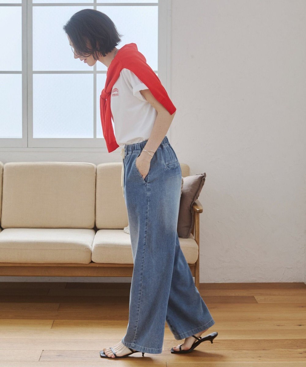 WEGO 【ANGIE VINTAGE】ワンポイント刺繍ロゴTシャツ 