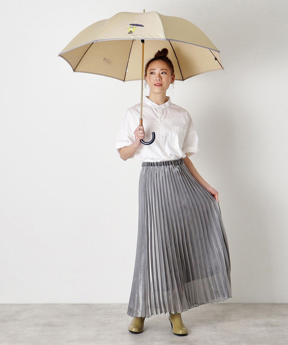 MOONBAT 【雨傘】POLO RALPH LAUREN（ポロ ラルフローレン）長傘 ツイル無地×RAIN BEAR 