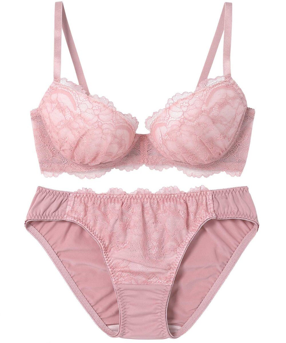 AMPHI ブラジャー ショーツセット まる胸メイク 推し活・推し事応援 Aカップあり 【ブラショーツセット】 上下セット ブラ BBJ201 アンフィ／ワコール 