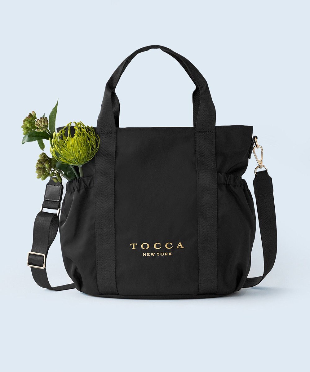TOCCA 【WEB＆一部店舗限定・撥水・環境にやさしい素材】SANA SIDEPOCKET TOTE トートバッグ 