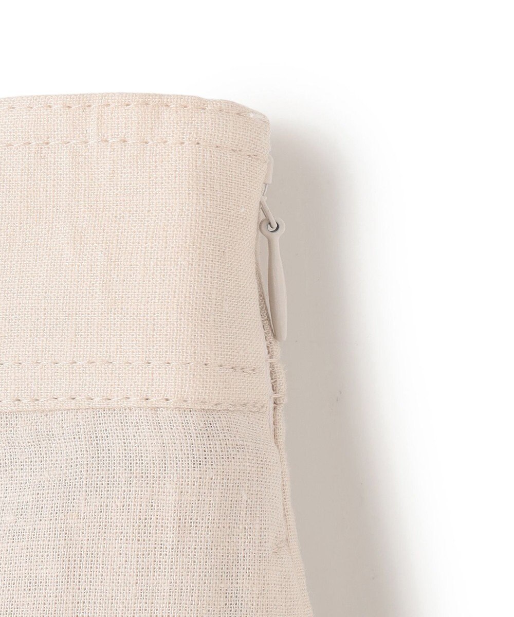 UNFILO リネンレーヨン セミフレアスカート 