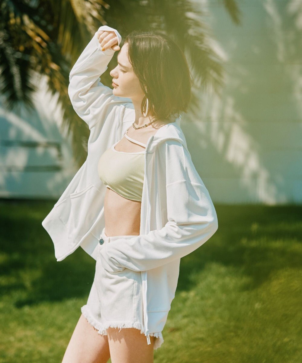 San-ai Resort（三愛水着楽園） ★新色ブルー入荷【UPF50＋】　ユニセックス　サーマルラッシュパーカー　S・M・L　【Reir（レイール）】 