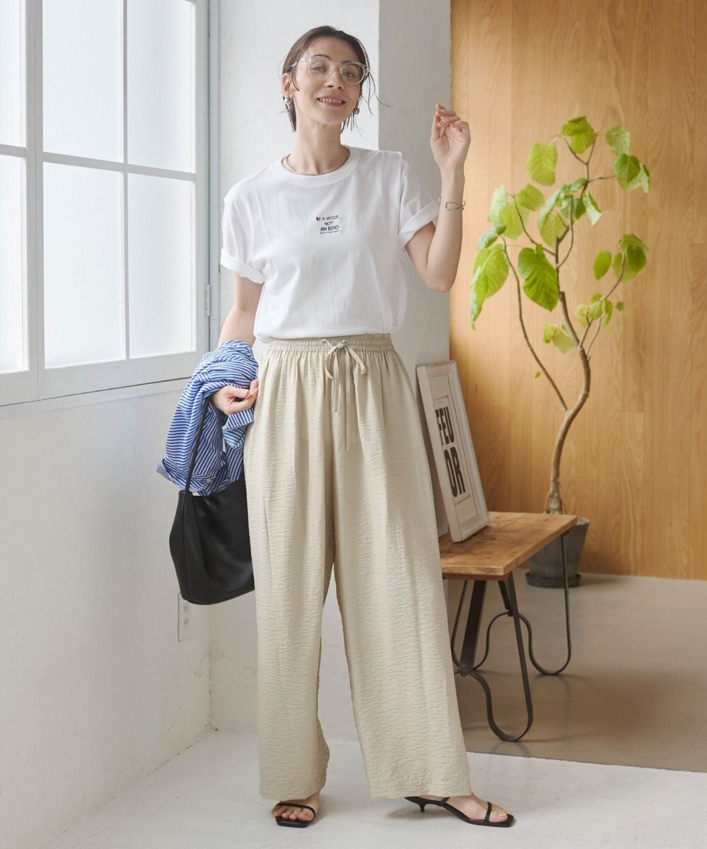 WEGO 【ANGIE VINTAGE】接触冷感イージーパンツ 