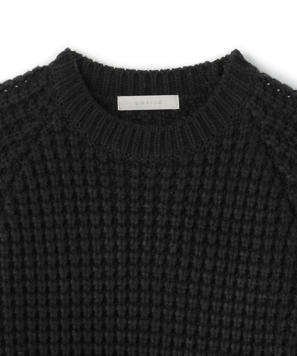 UNFILO MENS 【男女兼用】ウールポップコーン クルーネック ニット 