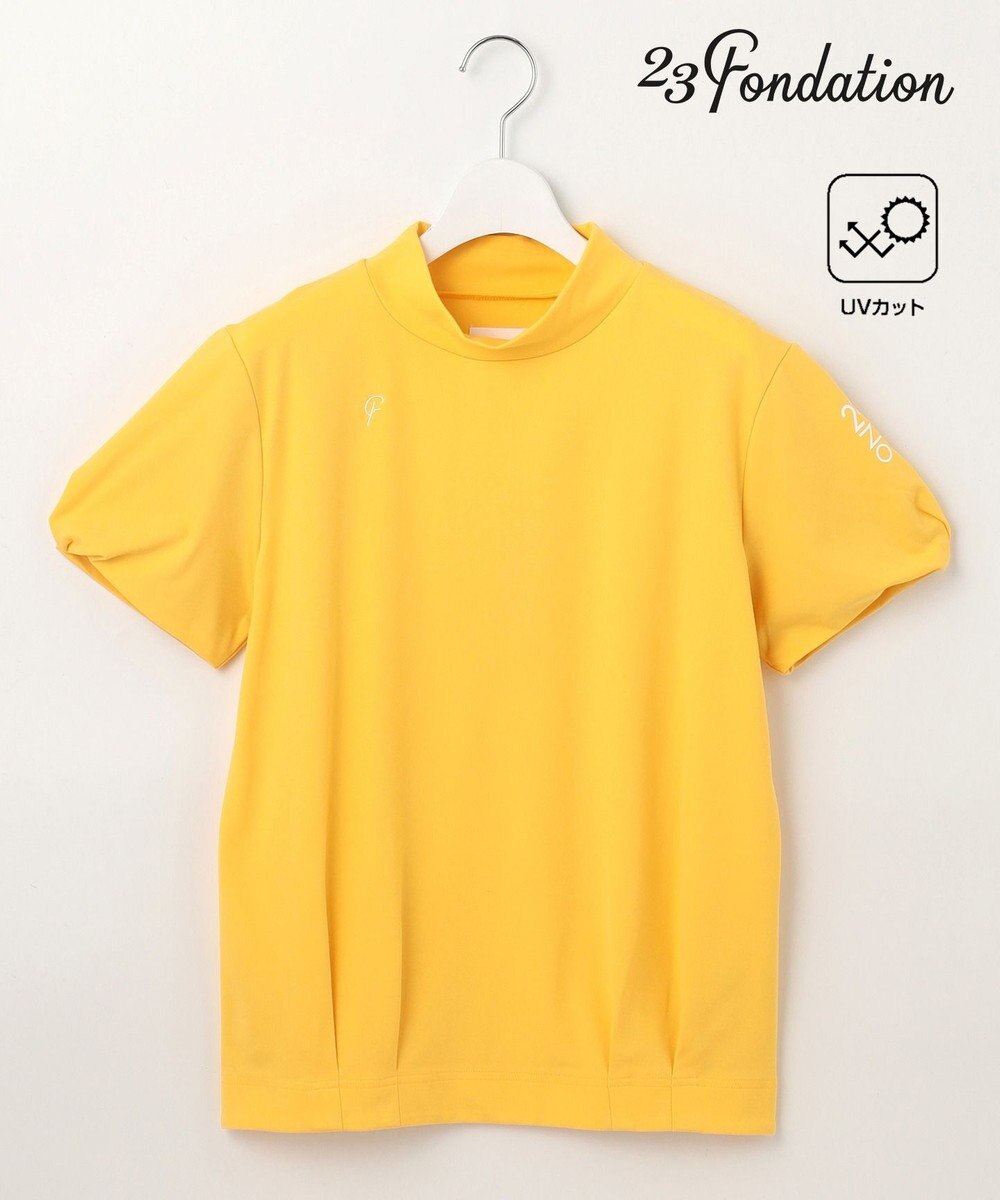23区GOLF 【23Fondation/WOMEN】【UVケア】モックネックシャツ 