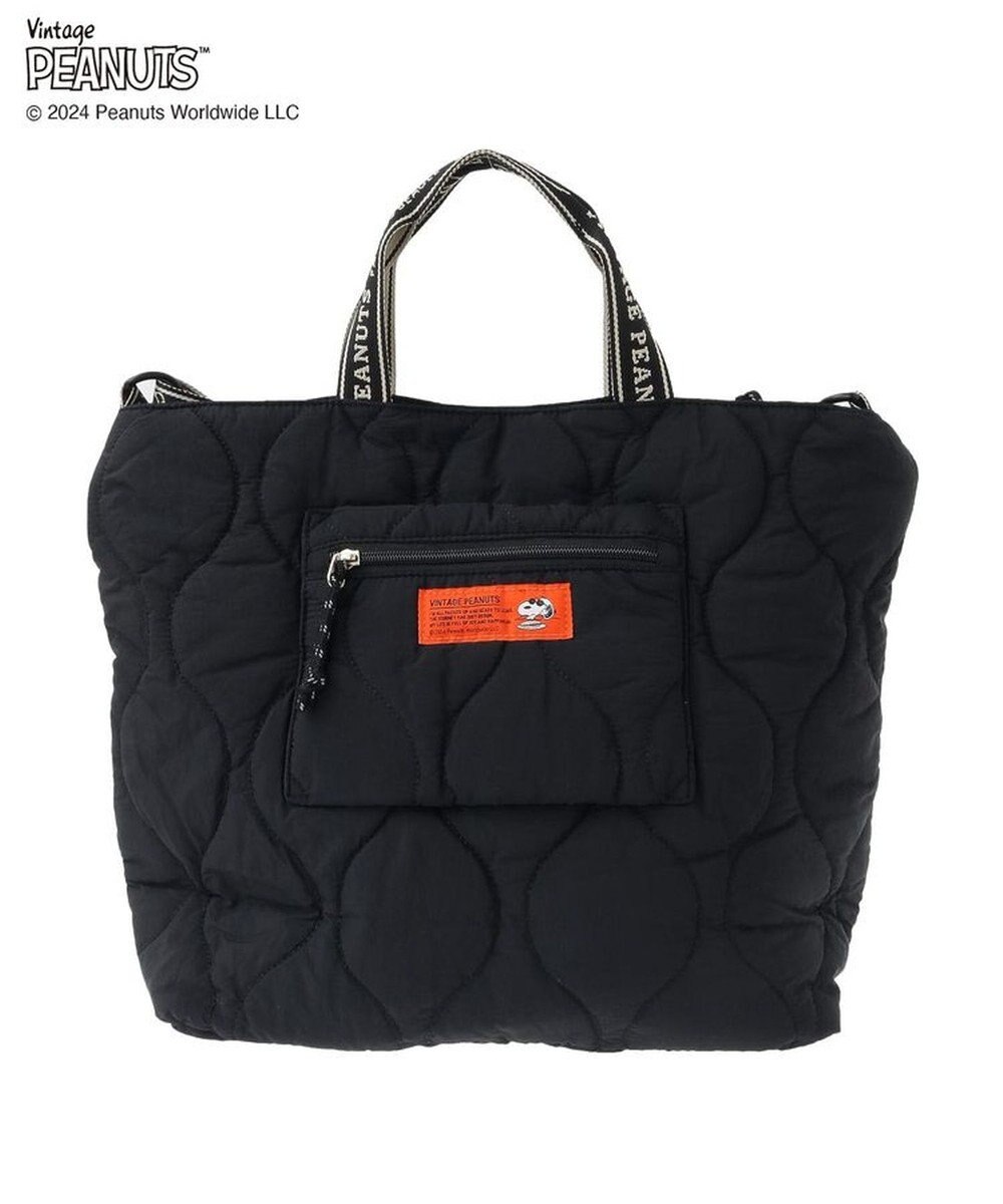 Green Parks ■ＰＥＡＮＵＴＳ　キルティングトートＬ 