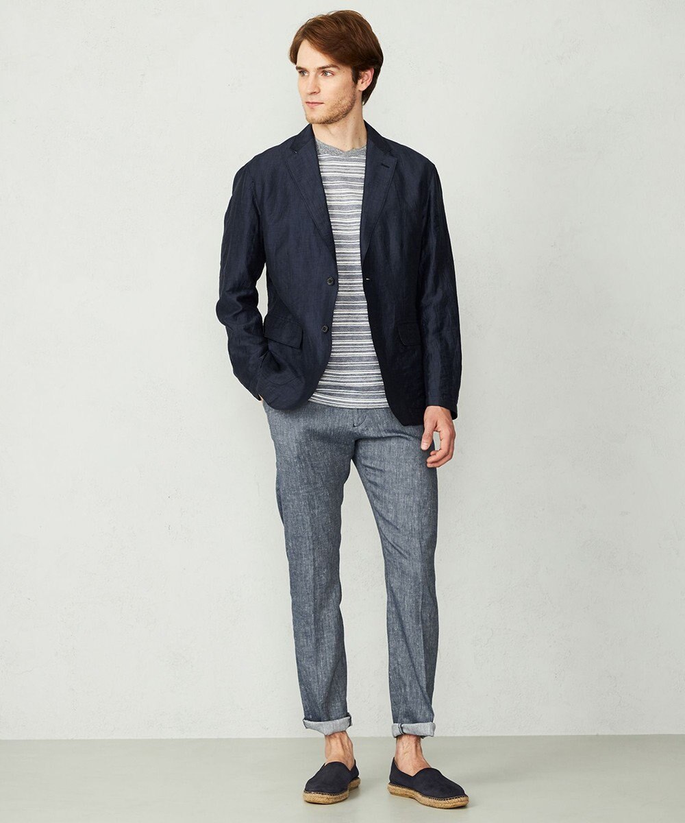 JOSEPH ABBOUD 【キングサイズ】リヨセルリネンシャンブレー パンツ 