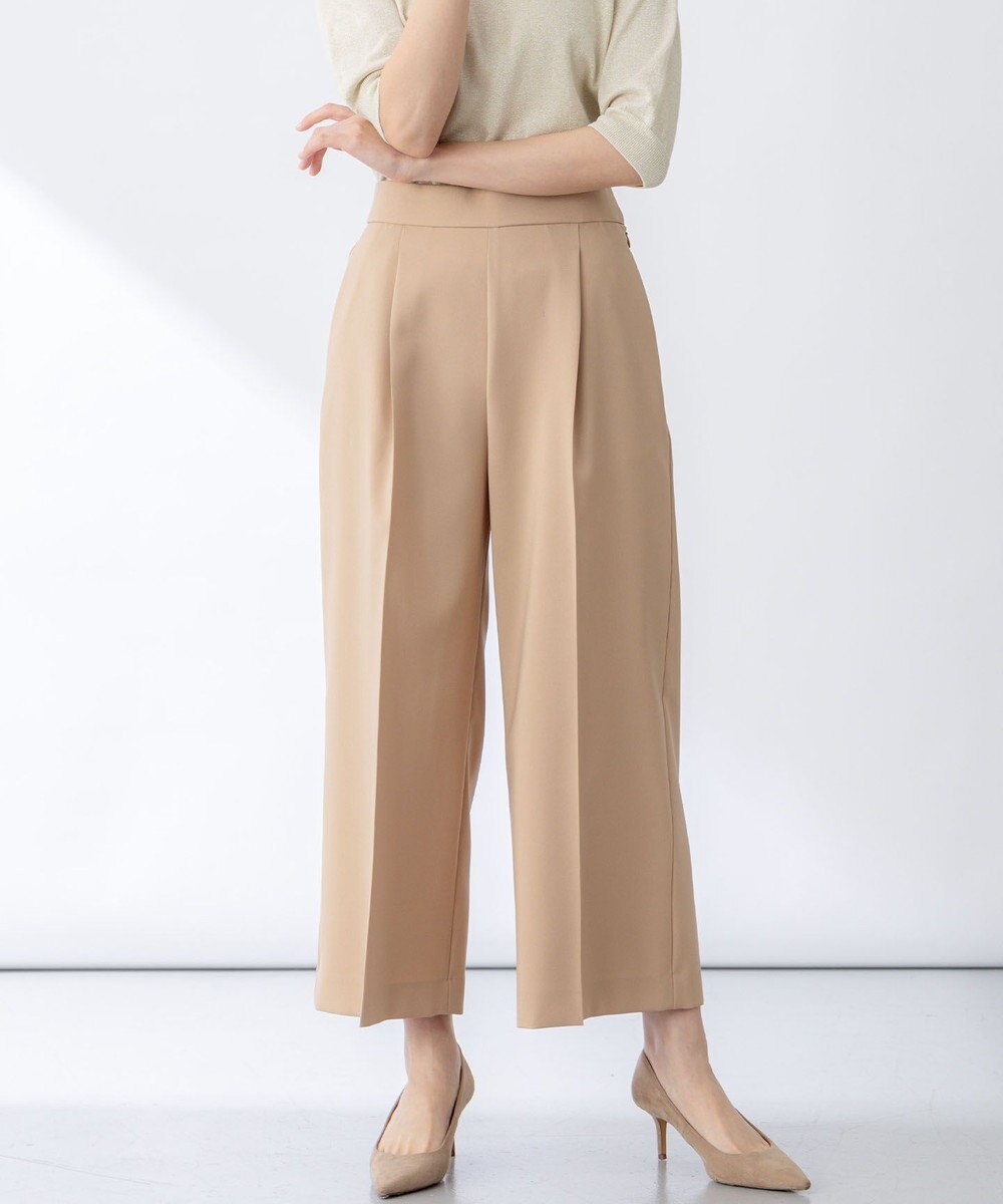 組曲 L 【ストレッチ・イージーケア】オシャクロス ガウチョパンツ 