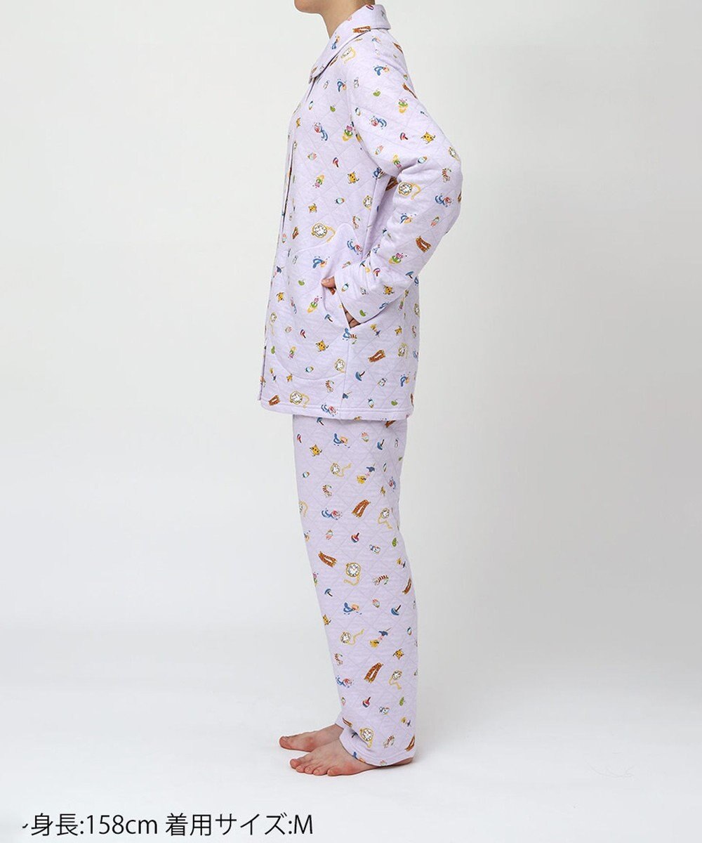 tsumori chisato SLEEP ツモリチサト パジャマ キルトニット素材(本体) あったか 長袖 長ズボン レディース UDW404 /ワコール 