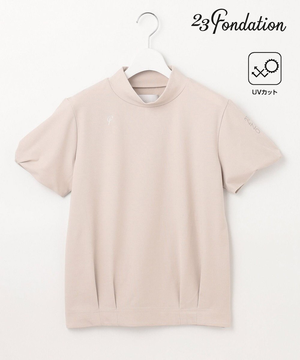 23区GOLF 【23Fondation/WOMEN】【UVケア】モックネックシャツ 