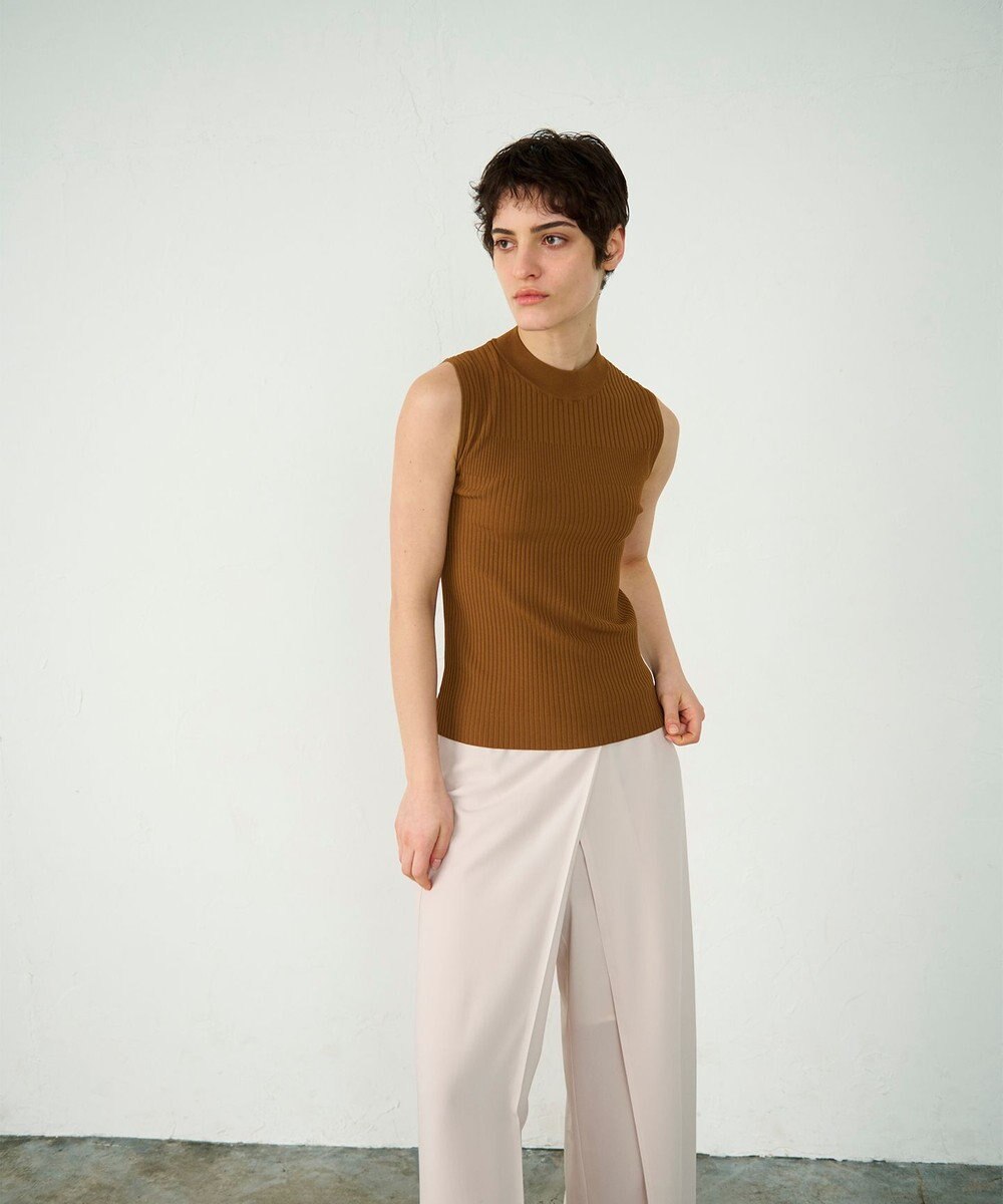 GRACE CONTINENTAL ハイネックリブニットトップ 