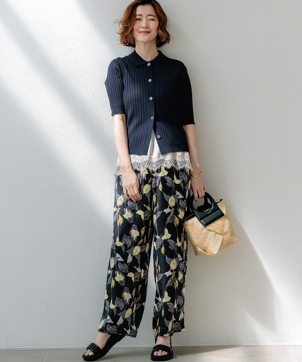 23区 VIOLAd'ORO アバカメッシュ レザーハンドル バケツバッグ 