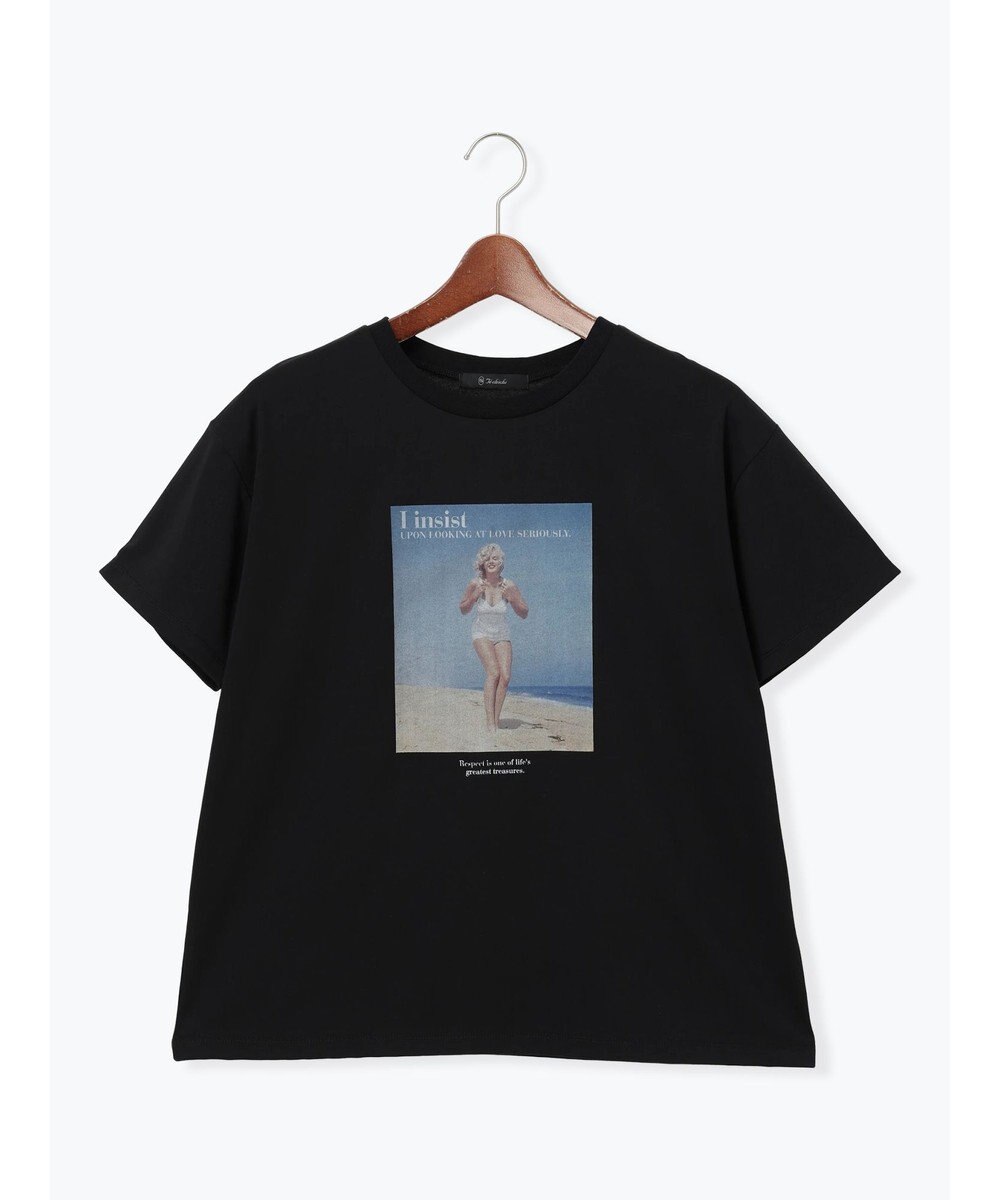 Te chichi マリリンモンロービーチフォトTシャツ 