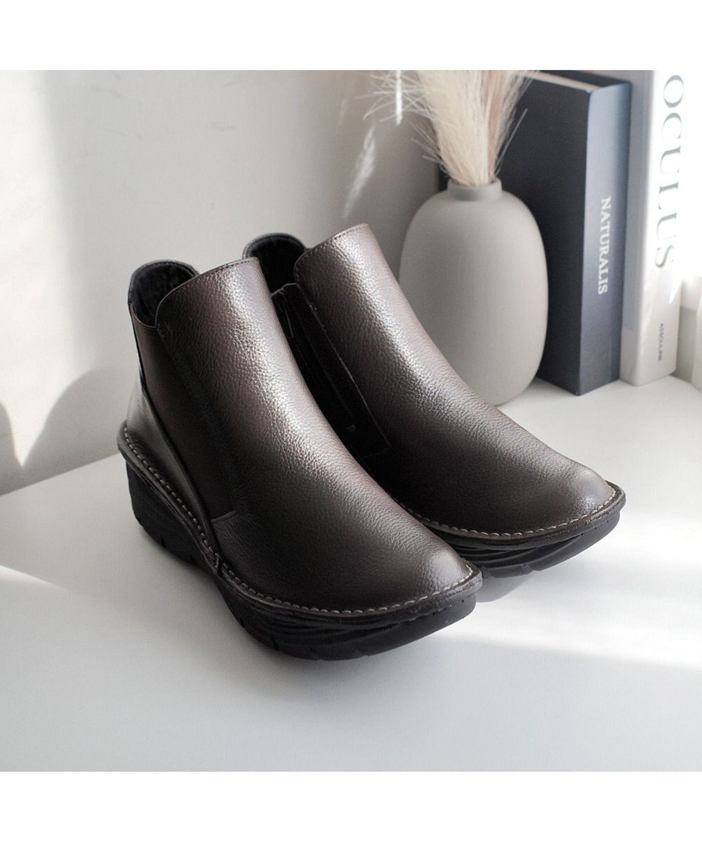 Pointer 本革超軽量サイドゴアショートブーツ 