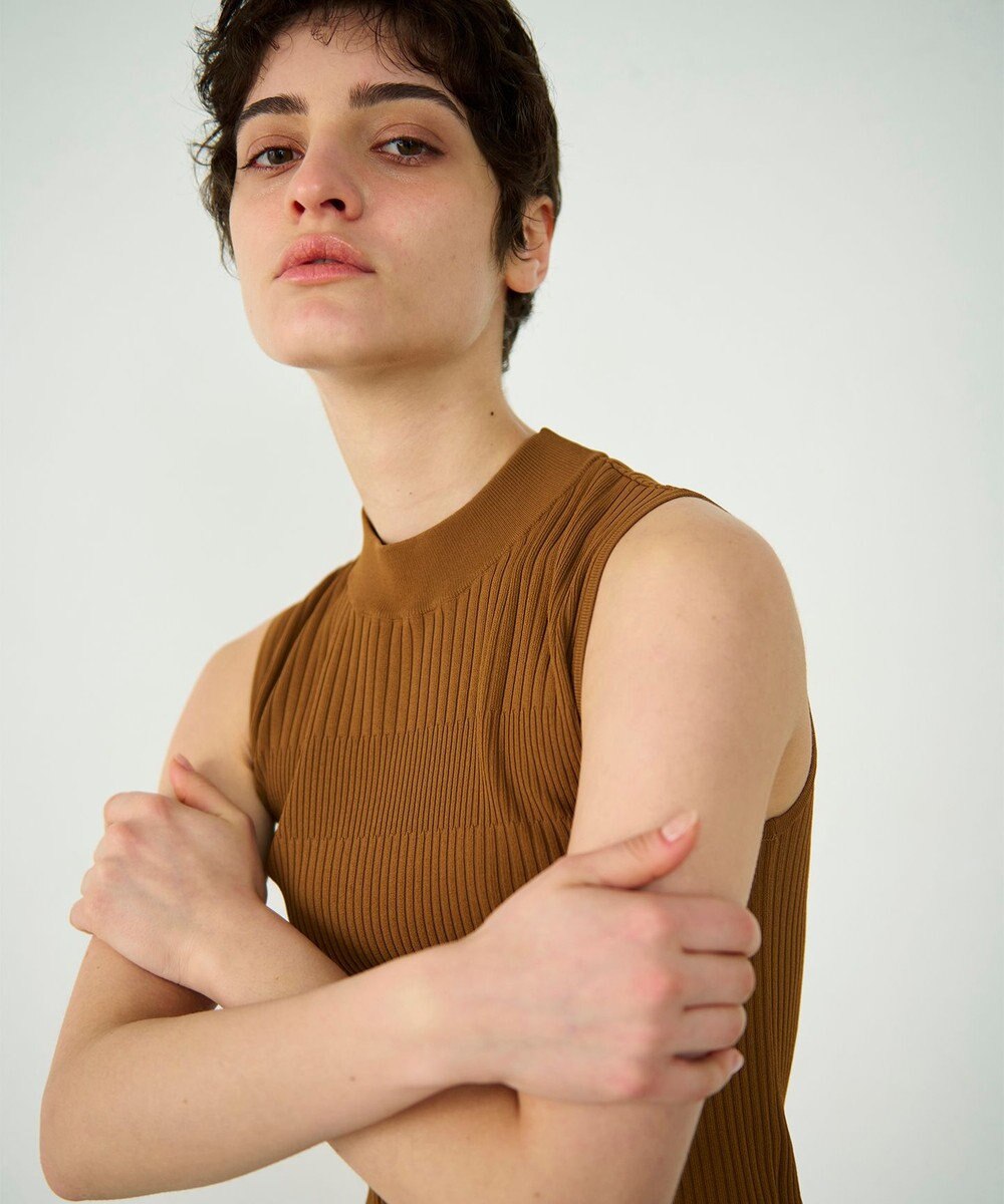 GRACE CONTINENTAL ハイネックリブニットトップ 