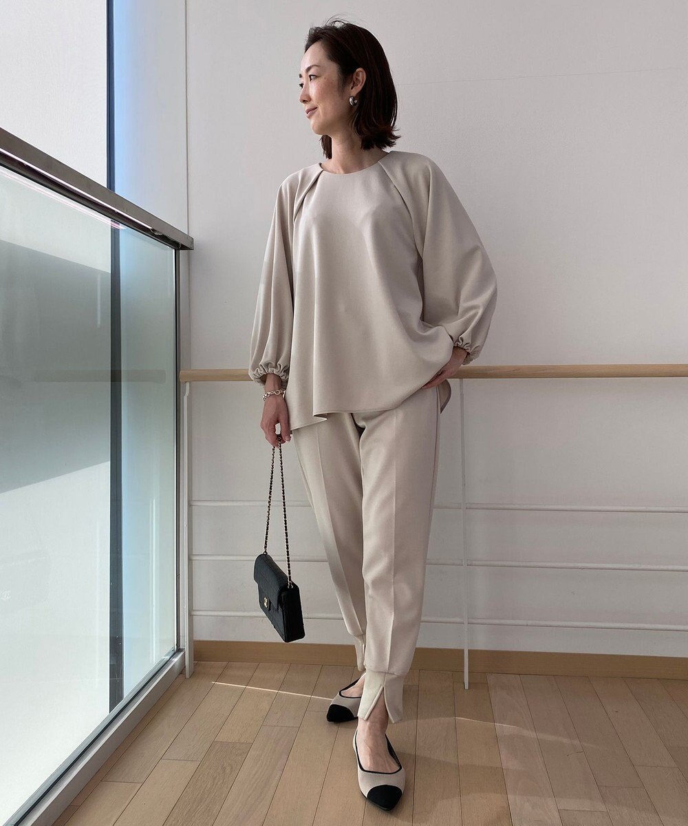 UNFILO 【セットアップ対応/ストレッチ】BEAUTY MOVE ブラウス 