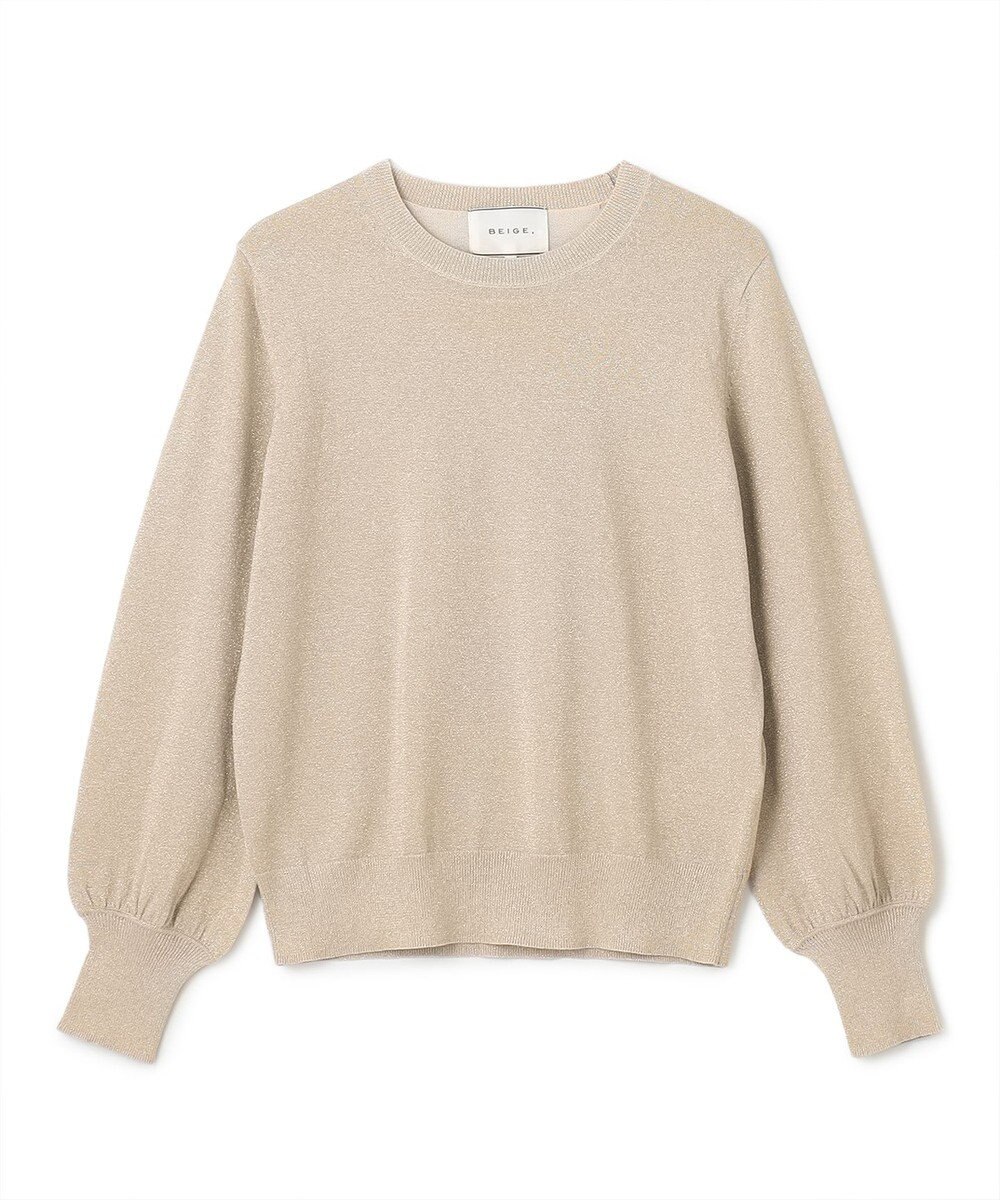 BEIGE， 【S-size】JUSSIEU / ラメ プルオーバーニット 